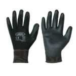 GUANTO NYLON NERO POLSO MAGLIA