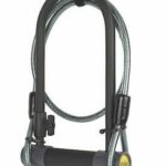 LUCCHETTO CON ARCO A U MASSIMA SICUREZZA  CON CAVO ACCIAIO